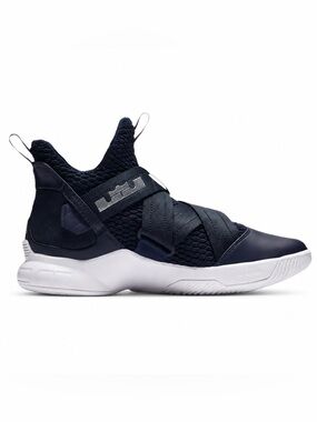 Nike LeBron Soldier College Navy and White Basketball Shoes Size 4.5